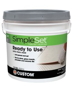 Custom Building Products SimpleSet 3.5 Gal. Gray Pre-Mixed Thin-Set Mortar