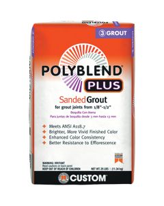 Custom Building Products PolyBlend PLUS 25 Lb. Platinum Sanded Tile Grout