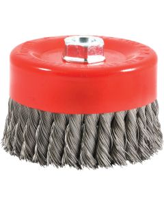 Forney 6 In. Knotted .020 In. Angle Grinder Wire Brush