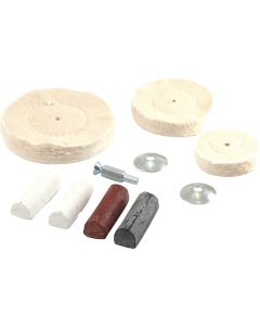 Forney Assorted 1/4 In. x Buffing Wheel