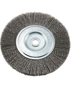 Forney 6 In. Crimped, Fine .008 In. Bench Grinder Wire Wheel