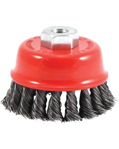 Forney 2-3/4 In. Knotted .020 In. Angle Grinder Wire Brush