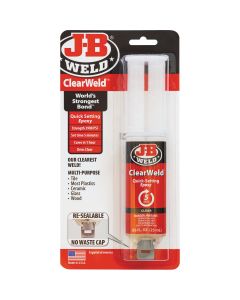 J-B Weld 0.85 Oz. ClearWeld Epoxy, Syringe