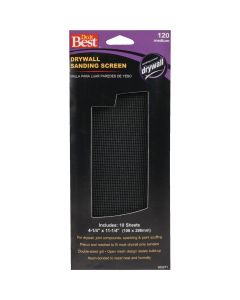 Do it Best 120 Grit 4-1/4 In. x 11-1/4 In. Drywall Sanding Screen (10-Pack)