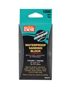 Do it Best Waterproof 3 In. x 5 In. x 1 In. 1000 Grit Ultra Fine Sanding Sponge