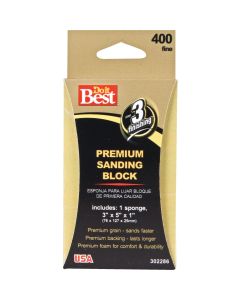 Do it Best Premium 3 In. x 5 In. x 1 In. 400 Grit Fine Sanding Sponge