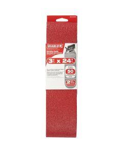 Diablo 3 In. x 24 In. 50 Grit General Purpose Sanding Belt (2-Pack)