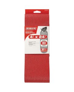 Diablo 4 In. x 24 In. 80 Grit General Purpose Sanding Belt (2-Pack)