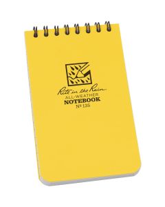 Rite in the Rain 3 In. W x 5 In. H Yellow 50-Sheet Top Spiral Bound All-Weather Memo Pad