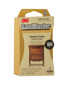 3M SandBlaster Dual Angle 2-1/2 In. x 4-1/2 In. x 1 In. 180 Grit Fine Sanding Sponge