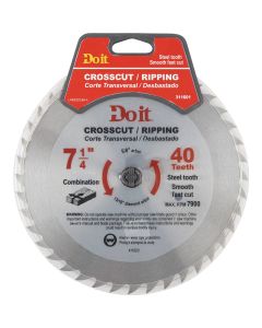 Do it 7-1/4 In. 40-Tooth Cutoff/Rip Circular Saw Blade