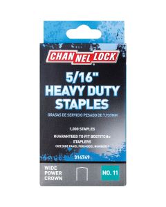 Channellock No. 11 Heavy-Duty Wide Power Crown Staple, 5/16 In. (1000-Pack)