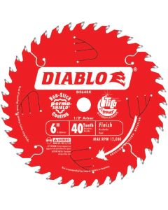 Diablo 6 In. 40-Tooth Finish Circular Saw Blade