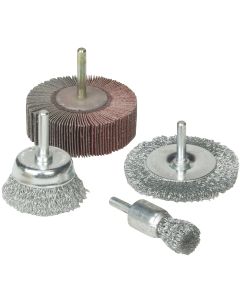 Weiler Vortec 4 pcs Abrasive Wheel & Brush Set