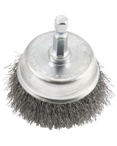 Forney 2 In. 1/4 In. Hex Fine Drill-Mounted Wire Brush