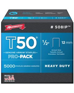 1/2" T50 Staples (5m/Bx) Ip Bulk