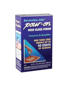 1 Qt Environmental Technology 2032 Clear Envirotex Lite Pour-On High Gloss Finish