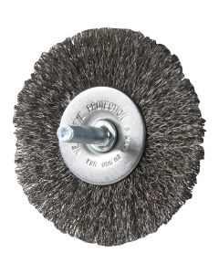 Weiler Vortec 3 In. Crimped, Fine Drill-Mounted Wire Brush