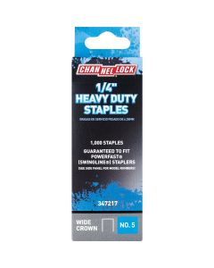 Channellock No. 5 Heavy-Duty Wide Crown Staple, 1/4 In. (1000-Pack)