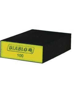 Diablo 2-1/2 In. x 4 In. x 1 In. 100 Grit (Fine) Flat Edge Sanding Sponge (3-Pack)