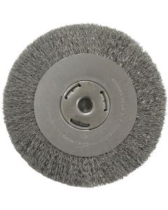 Weiler Vortec 8 In. Crimped Bench Grinder Wire Wheel