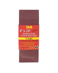 Do it Best 4 In. x 24 In. 120 Grit Dual Direction Sanding Belt (5-Pack)