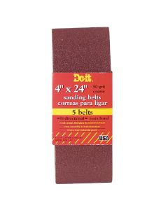 Do it Best 4 In. x 24 In. 50 Grit Dual Direction Sanding Belt (5-Pack)