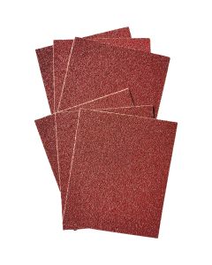 Clamp-On 60 Grit 4-1/2 In. x 5-1/2 In. 1/4 Sheet Power Sanding Sheet (6-Pack)