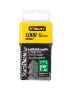 Stanley SharpShooter Light-Duty Narrow Crown Staple, 5/16 In. (1000-Pack)