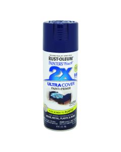 Rust-Oleum Painter's Touch 2X Ultra Cover 12 Oz. Gloss Paint + Primer Spray Paint, Navy Blue