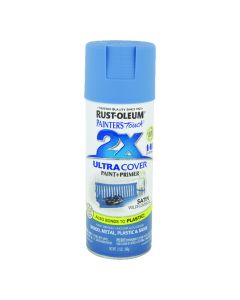 Rust-Oleum Painter's Touch 2X Ultra Cover 12 Oz. Satin Paint + Primer Spray Paint, Wildflower Blue