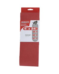 Diablo 4 In. x 24 In. 50/80/120 Grit General Purpose Sanding Belt (3-Pack)