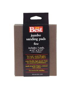 Do it Best Flex 4-1/2 In. x 5-1/2 In. x 1 In. 180 Grit Fine Sanding Sponge (3-Pack)