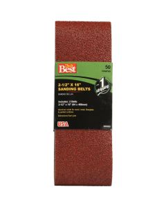 Do it Best 2-1/2 In. x 16 In. 50 Grit Heavy-Duty Sanding Belt (2-Pack)