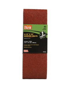 Do it Best 2-1/2 In. x 16 In. 40 Grit Heavy-Duty Sanding Belt (2-Pack)