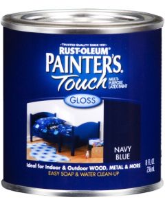 1/2 Pt Rust-Oleum 1922730 Navy Blue Painter's Touch 2X Ultra Cover Premium Latex Paint