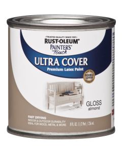 1/2 Pt Rust-Oleum 1994730 Almond Painter's Touch 2X Ultra Cover Premium Latex Paint