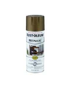 11 Oz Rust-Oleum 7274830 Antique Brass Stops Rust Outdoor Metallic Spray Paint