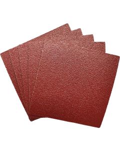 60 Grit 4-1/2 In. x 4-1/2 In. 1/4 Sheet Stick-On Power Sanding Sheet (5-Pack)