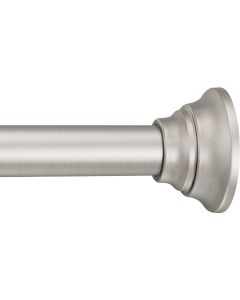 Moen Straight 44 In. To 72 In. Adjustable Tension Shower Rod in Brushed Nickel