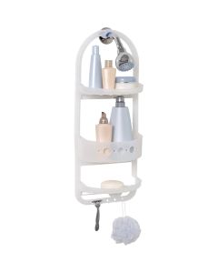 Zenith Zenna Home Plastic 10-1/4 In. x 26-1/4 In. Shower Caddy