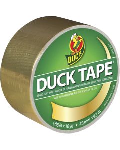 Duck Tape 1.88 In. x 10 Yd. Printed Duct Tape, Gold Metallic