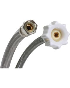 Fluidmaster Click Seal 3/8 In. Comp x 7/8 In. Ballcock x 12 In. L Braided Stainless Steel Toilet Connector