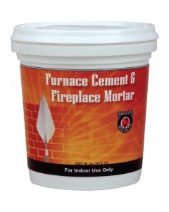 Meeco's Red Devil 1/2 Pt. Gray Furnace Cement & Fireplace Mortar