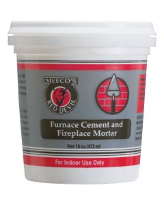 Meeco's Red Devil 1 Pt. Gray Furnace Cement & Fireplace Mortar