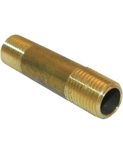 Lasco 1/4 In. x 2 In. Brass Nipple