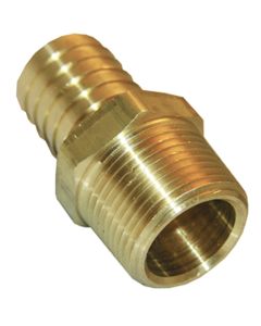 Lasco 1/2 In. MPT x 1/4 In. Brass Hose Barb Adapter