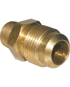 Lasco 5/8 In. M x 1/2 In. MPT Brass Flare Adapter