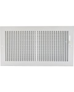 Ameriflow 12 In. x 6 In. White Wall Register