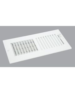 Home Impressions White Steel 5.75 In. Wall Register